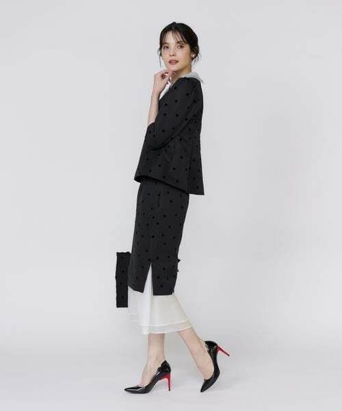 Maglie le cassetto / マーリエ ル カセット シャツ・ブラウス | 《M Maglie le cassetto》ドットフロッキーシアー付け衿ブラウス | 詳細6