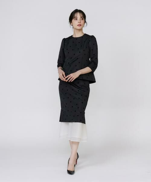 Maglie le cassetto / マーリエ ル カセット シャツ・ブラウス | 《M Maglie le cassetto》ドットフロッキーシアー付け衿ブラウス | 詳細7