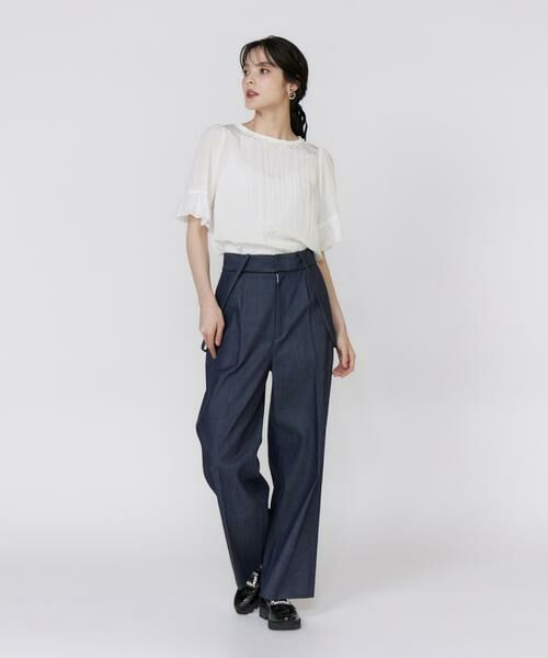 Maglie le cassetto / マーリエ ル カセット ニット・セーター | 《大きいサイズ》シャドーストライプレースブラウス | 詳細7