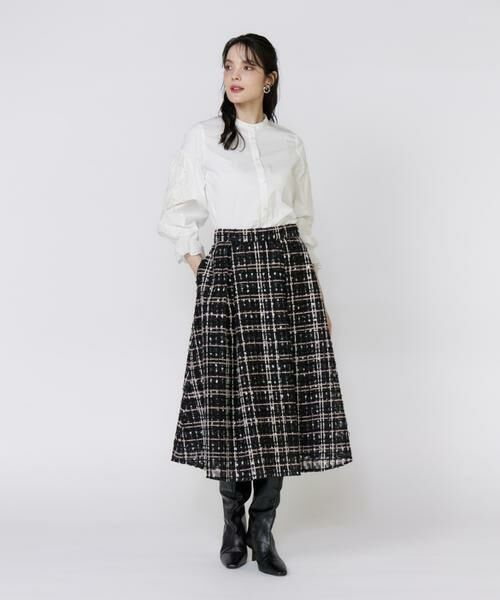 Maglie le cassetto / マーリエ ル カセット シャツ・ブラウス | 《大きいサイズ》刺繍レースドッキングブラウス | 詳細2