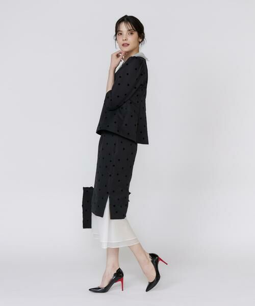 Maglie le cassetto / マーリエ ル カセット トートバッグ | ドットフロッキーフリルトート | 詳細12