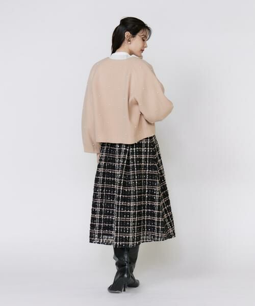 Maglie le cassetto / マーリエ ル カセット ミニ・ひざ丈スカート | チュールチェックタックスカート | 詳細6