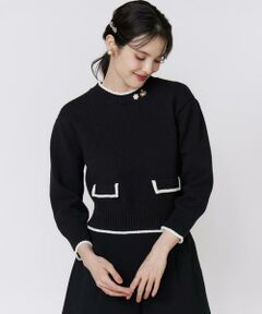 Maglie le cassetto / マーリエ ル カセット ニット・セーター | コンパクトクルーネックニット