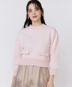 Maglie le cassetto / マーリエ ル カセット ニット・セーター | 《大きいサイズ》コンパクトクルーネックニット