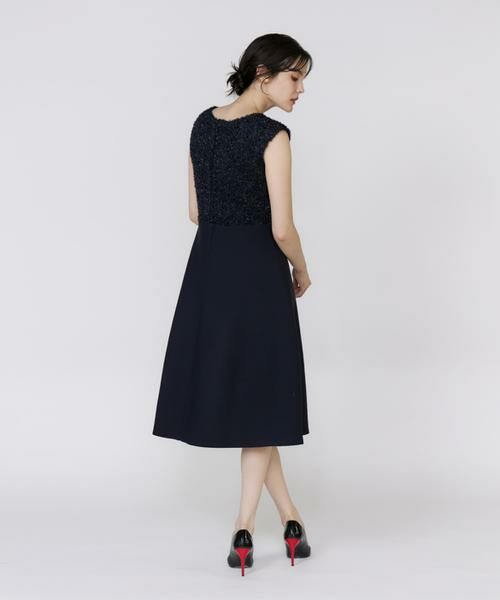 Maglie le cassetto / マーリエ ル カセット ミニ丈・ひざ丈ワンピース | 《フランドル45周年限定コレクション》シャギーラメドッキングワンピース《M Maglie le cassetto》 | 詳細10