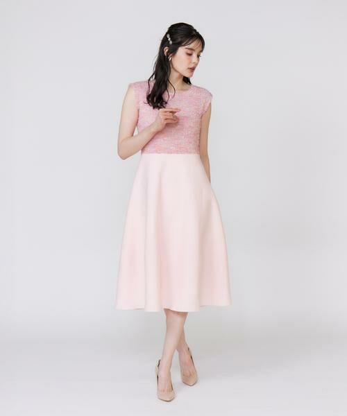 Maglie le cassetto / マーリエ ル カセット ミニ丈・ひざ丈ワンピース | 《フランドル45周年限定コレクション》シャギーラメドッキングワンピース《M Maglie le cassetto》 | 詳細2