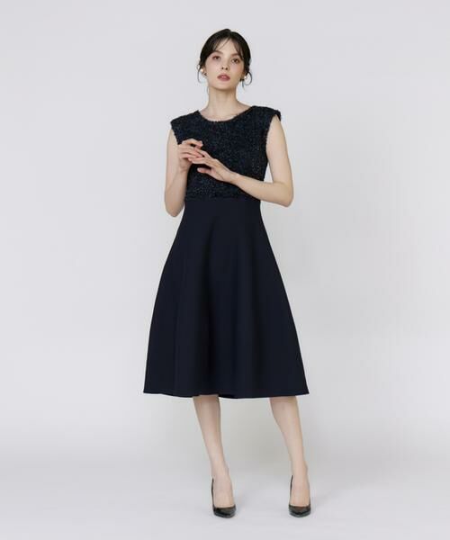 Maglie le cassetto / マーリエ ル カセット ミニ丈・ひざ丈ワンピース | 《フランドル45周年限定コレクション》シャギーラメドッキングワンピース《M Maglie le cassetto》 | 詳細8