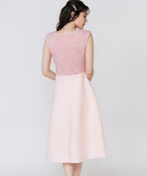 Maglie le cassetto / マーリエ ル カセット ミニ丈・ひざ丈ワンピース | 《大きいサイズ》シャギーラメドッキングワンピース《M Maglie le cassetto》 | 詳細15