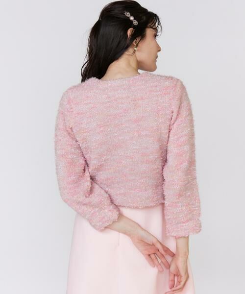 Maglie le cassetto / マーリエ ル カセット カーディガン・ボレロ | 《大きいサイズ》シャギーラメニットジャケット《M Maglie le cassetto》 | 詳細14