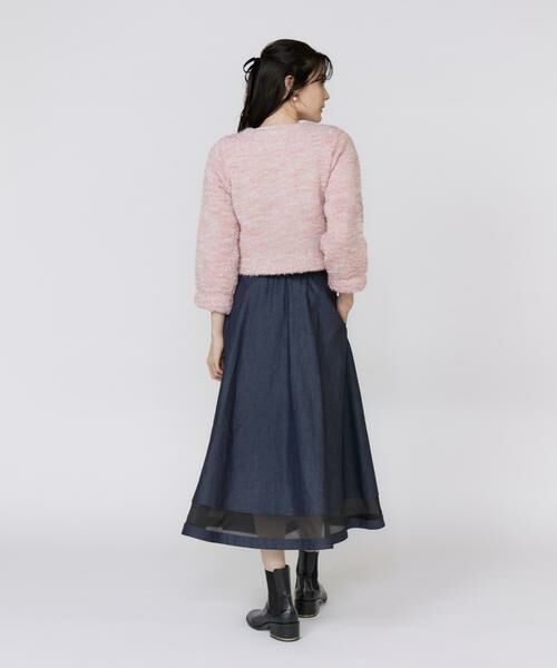 Maglie le cassetto / マーリエ ル カセット カーディガン・ボレロ | 《大きいサイズ》シャギーラメニットジャケット《M Maglie le cassetto》 | 詳細6