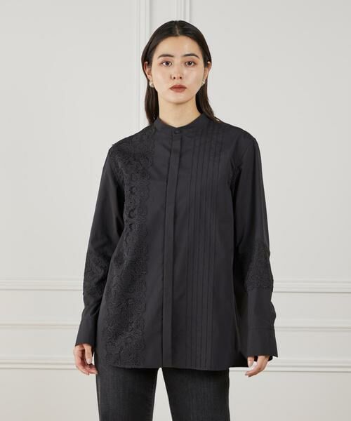 Maglie le cassetto / マーリエ ル カセット シャツ・ブラウス | 《M Maglie le cassetto》ユニセックスレースドッキングブラウス | 詳細10