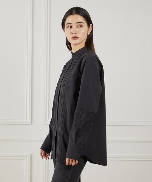 Maglie le cassetto / マーリエ ル カセット シャツ・ブラウス | 《M Maglie le cassetto》ユニセックスレースドッキングブラウス | 詳細11