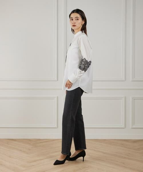 Maglie le cassetto / マーリエ ル カセット シャツ・ブラウス | 《M Maglie le cassetto》ユニセックスレースドッキングブラウス | 詳細3