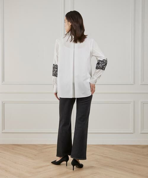 Maglie le cassetto / マーリエ ル カセット シャツ・ブラウス | 《M Maglie le cassetto》ユニセックスレースドッキングブラウス | 詳細4