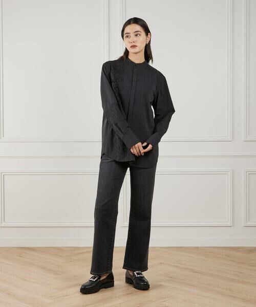 Maglie le cassetto / マーリエ ル カセット シャツ・ブラウス | 《M Maglie le cassetto》ユニセックスレースドッキングブラウス | 詳細6