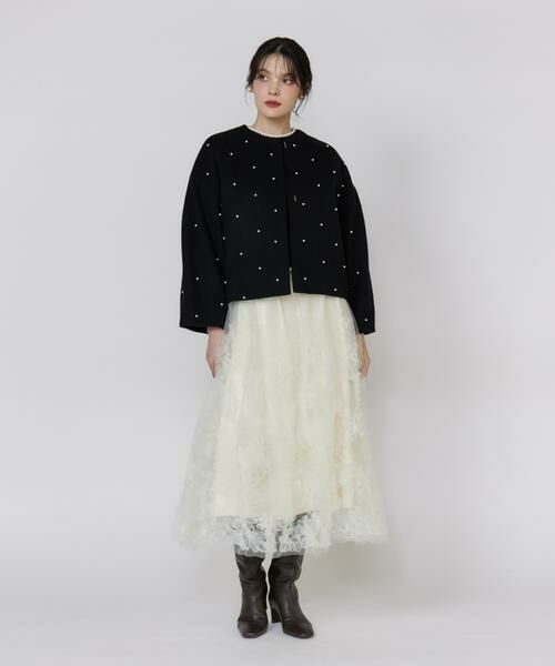 Maglie le cassetto / マーリエ ル カセット その他アウター | パールショートコート | 詳細8