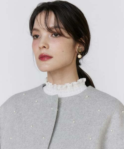 Maglie le cassetto / マーリエ ル カセット その他アウター | 《大きいサイズ》パールショートコート | 詳細14