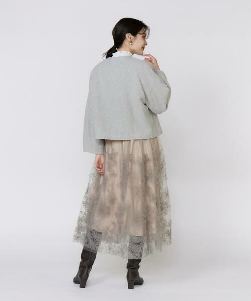 Maglie le cassetto / マーリエ ル カセット その他アウター | 《大きいサイズ》パールショートコート | 詳細4