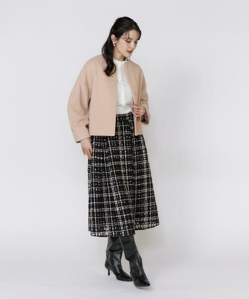 Maglie le cassetto / マーリエ ル カセット その他アウター | 《大きいサイズ》パールショートコート | 詳細5