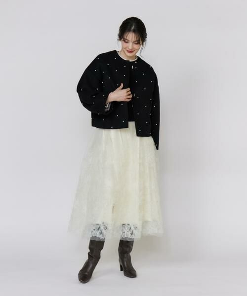 Maglie le cassetto / マーリエ ル カセット その他アウター | 《大きいサイズ》パールショートコート | 詳細9