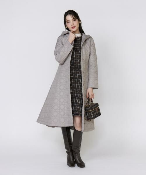 Maglie le cassetto / マーリエ ル カセット その他アウター | 《フランドル45周年限定コレクション》幾何学キルティングフーディコート《M Maglie le cassetto》 | 詳細7