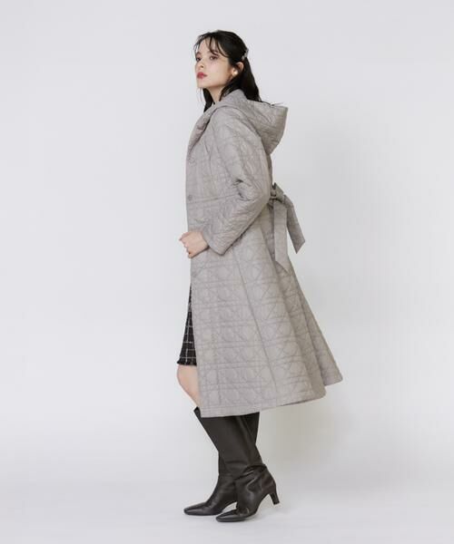 Maglie le cassetto / マーリエ ル カセット その他アウター | 《フランドル45周年限定コレクション》幾何学キルティングフーディコート《M Maglie le cassetto》 | 詳細8