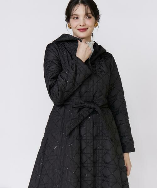 Maglie le cassetto / マーリエ ル カセット その他アウター | 《フランドル45周年限定コレクション》幾何学キルティングフーディコート《M Maglie le cassetto》 | 詳細10