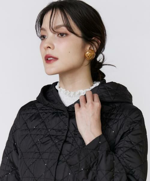 Maglie le cassetto / マーリエ ル カセット その他アウター | 《フランドル45周年限定コレクション》幾何学キルティングフーディコート《M Maglie le cassetto》 | 詳細13