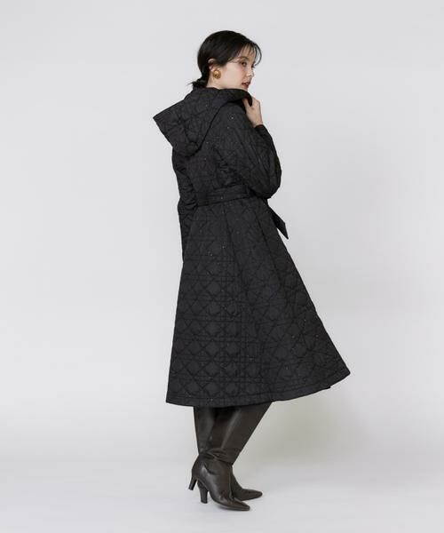 Maglie le cassetto / マーリエ ル カセット その他アウター | 《フランドル45周年限定コレクション》幾何学キルティングフーディコート《M Maglie le cassetto》 | 詳細4