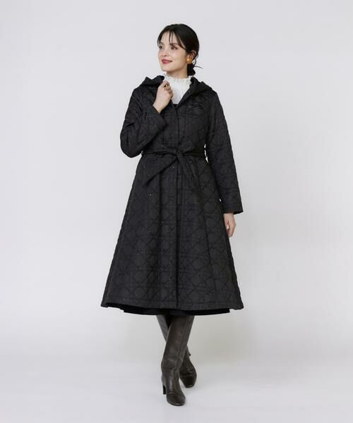 Maglie le cassetto / マーリエ ル カセット その他アウター | 《フランドル45周年限定コレクション》《大きいサイズ》幾何学キルティングフーディコート《M Maglie le cassetto》 | 詳細2