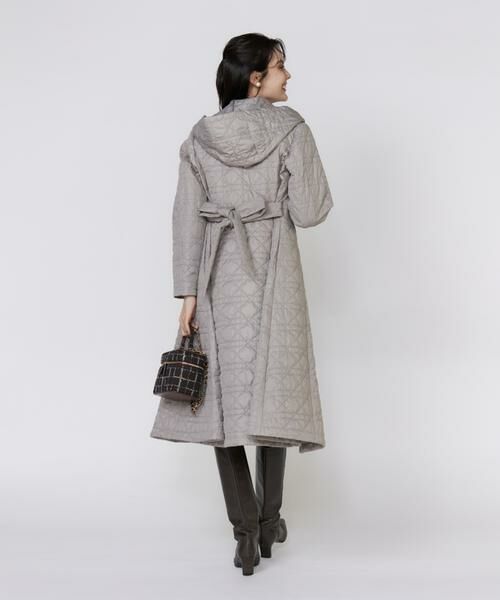 Maglie le cassetto / マーリエ ル カセット その他アウター | 《フランドル45周年限定コレクション》《大きいサイズ》幾何学キルティングフーディコート《M Maglie le cassetto》 | 詳細9