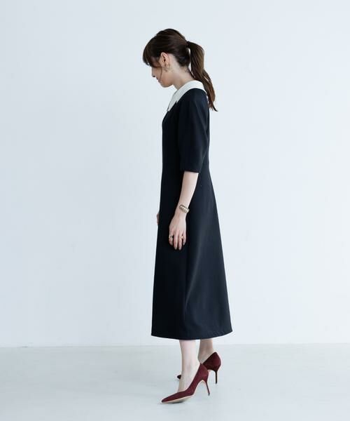 Maglie le cassetto / マーリエ ル カセット ミニ丈・ひざ丈ワンピース | 《M Maglie le cassetto×冨張愛》エレモード“美映え”ブラックダンボールワンピース | 詳細10