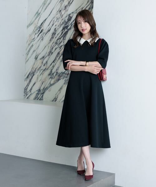 Maglie le cassetto / マーリエ ル カセット ミニ丈・ひざ丈ワンピース | 《M Maglie le cassetto×冨張愛》エレモード“美映え”ブラックダンボールワンピース | 詳細6