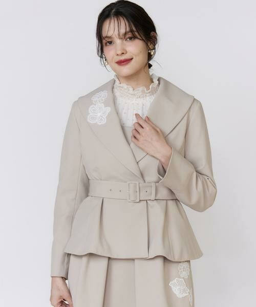 Maglie le cassetto / マーリエ ル カセット その他アウター | 《フランドル45周年限定コレクション》フラワーモチーフジャケット《M Maglie le cassetto》 | 詳細1