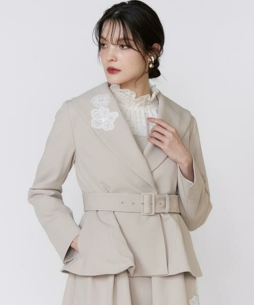 Maglie le cassetto / マーリエ ル カセット その他アウター | 《大きいサイズ》《フランドル45周年限定コレクション》フラワーモチーフジャケット《M Maglie le cassetto》 | 詳細9