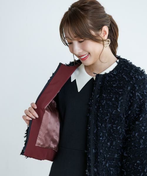 Maglie le cassetto / マーリエ ル カセット ブルゾン | 《M Maglie le cassetto×冨張愛》ツイードで魅せるこなれブルゾン | 詳細11