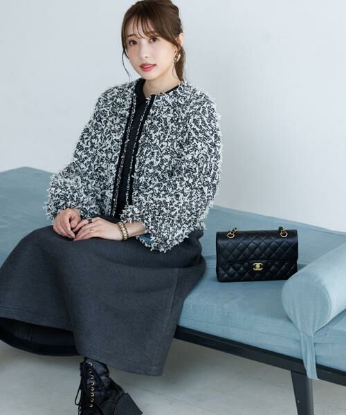 Maglie le cassetto / マーリエ ル カセット ブルゾン | 《M Maglie le cassetto×冨張愛》ツイードで魅せるこなれブルゾン | 詳細13