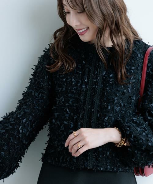 Maglie le cassetto / マーリエ ル カセット ブルゾン | 《M Maglie le cassetto×冨張愛》ツイードで魅せるこなれブルゾン | 詳細9