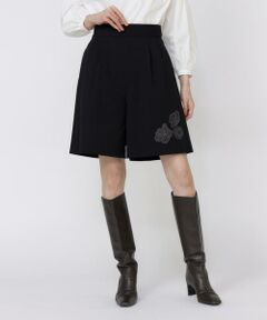 Maglie le cassetto / マーリエ ル カセット ショート・ハーフ・半端丈パンツ | 《フランドル45周年限定コレクション》フラワーモチーフキュロット《M Maglie le cassetto》