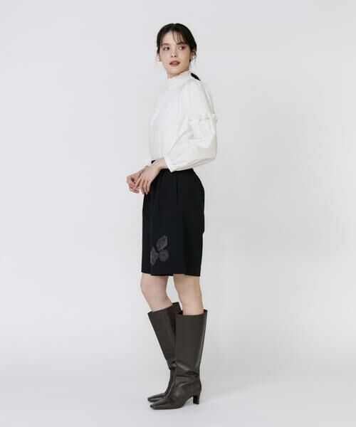 Maglie le cassetto / マーリエ ル カセット ショート・ハーフ・半端丈パンツ | 《フランドル45周年限定コレクション》フラワーモチーフキュロット《M Maglie le cassetto》 | 詳細8