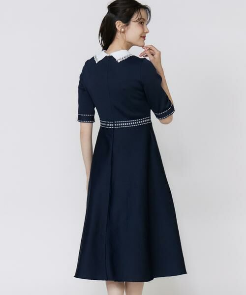 Maglie le cassetto / マーリエ ル カセット ミニ丈・ひざ丈ワンピース | 《M Maglie le cassetto》レース衿ニットワンピース | 詳細14