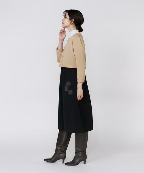 Maglie le cassetto / マーリエ ル カセット カーディガン・ボレロ | 《大きいサイズ》くるみ釦ニットカーディガン《M Maglie le cassetto》 | 詳細3