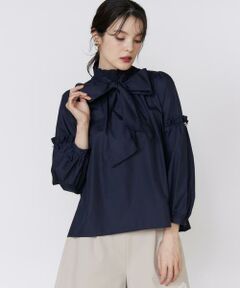 Maglie le cassetto / マーリエ ル カセット シャツ・ブラウス | 袖ビジューボウタイブラウス