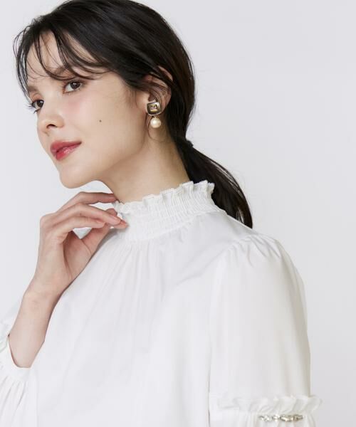 Maglie le cassetto / マーリエ ル カセット シャツ・ブラウス | 袖ビジューボウタイブラウス | 詳細15