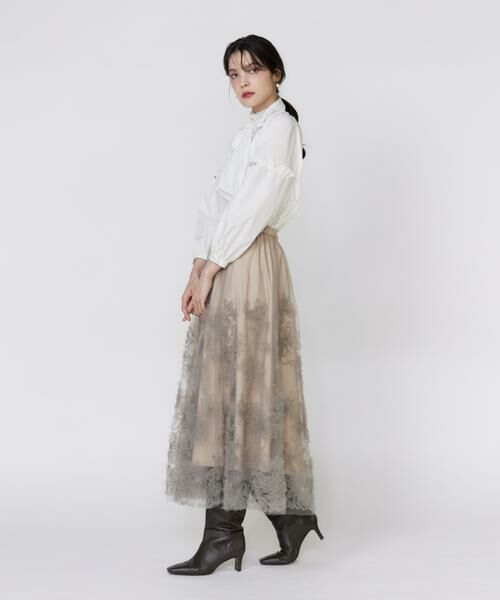 Maglie le cassetto / マーリエ ル カセット シャツ・ブラウス | 《大きいサイズ》袖ビジューボウタイブラウス | 詳細3