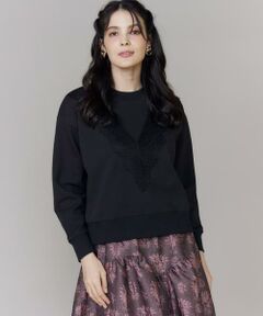 Maglie le cassetto / マーリエ ル カセット スウェット | レースダンボールプルオーバー