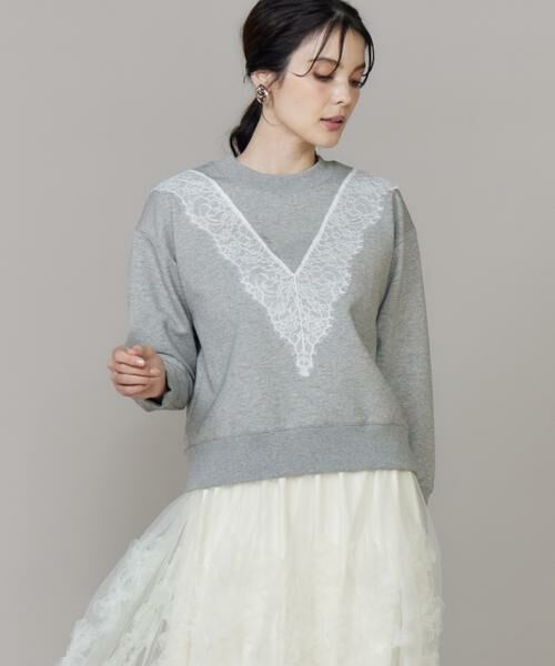 Maglie le cassetto / マーリエ ル カセット スウェット | レースダンボールプルオーバー | 詳細1