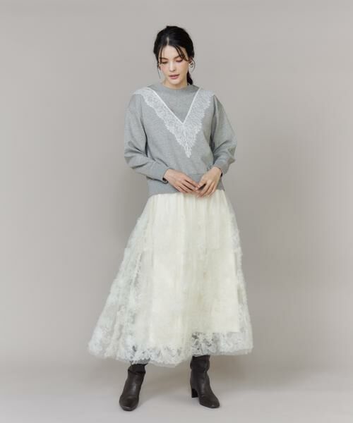 Maglie le cassetto / マーリエ ル カセット スウェット | レースダンボールプルオーバー | 詳細3