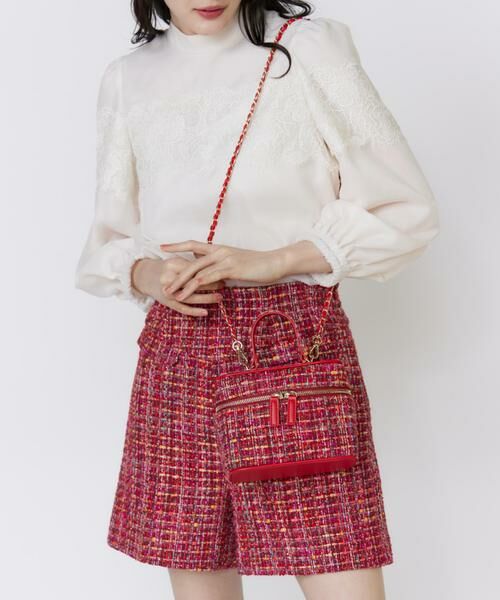 Maglie le cassetto / マーリエ ル カセット ハンドバッグ | 《M Maglie le cassetto》CAMPOREツイードバニティバッグ | 詳細13