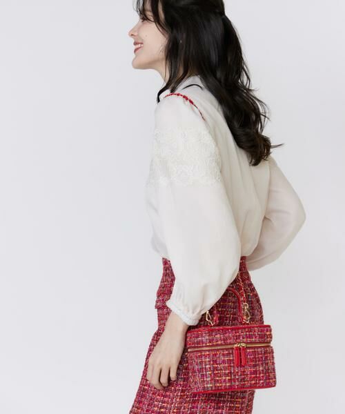 Maglie le cassetto / マーリエ ル カセット ハンドバッグ | 《M Maglie le cassetto》CAMPOREツイードバニティバッグ | 詳細14